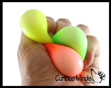 Set of 9 Mini Stress Balls - 3 Different Styles in 3 Packs - of Small Amazing 1.5"  Stress Ball - Ceiling Sticky Glob Balls - Squishy Gooey Shape-able Squish Sensory Squeeze Balls