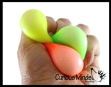 Set of 9 Mini Stress Balls - 3 Different Styles in 3 Packs - of Small Amazing 1.5"  Stress Ball - Ceiling Sticky Glob Balls - Squishy Gooey Shape-able Squish Sensory Squeeze Balls