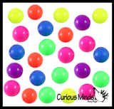 BULK - WHOLESALE - SALE - Individually Wrapped Small Neon Doh Filled 1.5" Stress Ball - Ceiling Sticky Glob Balls - Squishy Gooey Shape-able Squish Sensory Squeeze Balls