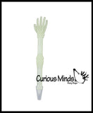 Skeleton Bones Glow in The Dark Pens - Spooky Skeleton Hand and Arm Novelty Party Favor Toy Halloween, Radiologist Anatomy