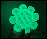 BULK - WHOLESALE - SALE - Glow in the Dark Bubble Pop Game - Light Activated Silicone Push Poke Bubble Wrap Fidget Toy - Press Bubbles to Pop the Bubbles Down Then Flip it over and Do it Again - Bubble Popper Sensory Stress Toy