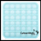 BULK - WHOLESALE - SALE - Glow in the Dark Bubble Pop Game - Light Activated Silicone Push Poke Bubble Wrap Fidget Toy - Press Bubbles to Pop the Bubbles Down Then Flip it over and Do it Again - Bubble Popper Sensory Stress Toy