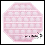BULK - WHOLESALE - SALE - Glow in the Dark Bubble Pop Game - Light Activated Silicone Push Poke Bubble Wrap Fidget Toy - Press Bubbles to Pop the Bubbles Down Then Flip it over and Do it Again - Bubble Popper Sensory Stress Toy