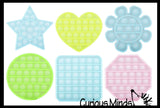 BULK - WHOLESALE - SALE - Glow in the Dark Bubble Pop Game - Light Activated Silicone Push Poke Bubble Wrap Fidget Toy - Press Bubbles to Pop the Bubbles Down Then Flip it over and Do it Again - Bubble Popper Sensory Stress Toy