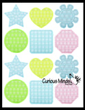 BULK - WHOLESALE - SALE - Glow in the Dark Bubble Pop Game - Light Activated Silicone Push Poke Bubble Wrap Fidget Toy - Press Bubbles to Pop the Bubbles Down Then Flip it over and Do it Again - Bubble Popper Sensory Stress Toy