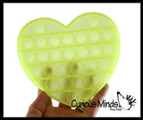 BULK - WHOLESALE - SALE - Glow in the Dark Bubble Pop Game - Light Activated Silicone Push Poke Bubble Wrap Fidget Toy - Press Bubbles to Pop the Bubbles Down Then Flip it over and Do it Again - Bubble Popper Sensory Stress Toy