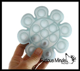 BULK - WHOLESALE - SALE - Glow in the Dark Bubble Pop Game - Light Activated Silicone Push Poke Bubble Wrap Fidget Toy - Press Bubbles to Pop the Bubbles Down Then Flip it over and Do it Again - Bubble Popper Sensory Stress Toy
