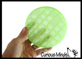BULK - WHOLESALE - SALE - Glow in the Dark Bubble Pop Game - Light Activated Silicone Push Poke Bubble Wrap Fidget Toy - Press Bubbles to Pop the Bubbles Down Then Flip it over and Do it Again - Bubble Popper Sensory Stress Toy