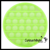 BULK - WHOLESALE - SALE - Glow in the Dark Bubble Pop Game - Light Activated Silicone Push Poke Bubble Wrap Fidget Toy - Press Bubbles to Pop the Bubbles Down Then Flip it over and Do it Again - Bubble Popper Sensory Stress Toy
