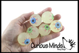 120 Eye Party Favors (Glow Bouncy Balls, Sticky, Disc Shooters) - Eyeball Gross School Supply - Doctor, Optometrist Ophthalmology - Party Favor -Halloween Trick or Treat