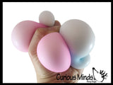 LAST CHANCE - LIMITED STOCK - Boxed 2.5" Glow in the Dark Doh Filled Stress Ball - Glob Balls - Squishy Gooey Shape-able Squish Sensory Squeeze Balls