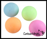 LAST CHANCE - LIMITED STOCK - Boxed 2.5" Glow in the Dark Doh Filled Stress Ball - Glob Balls - Squishy Gooey Shape-able Squish Sensory Squeeze Balls