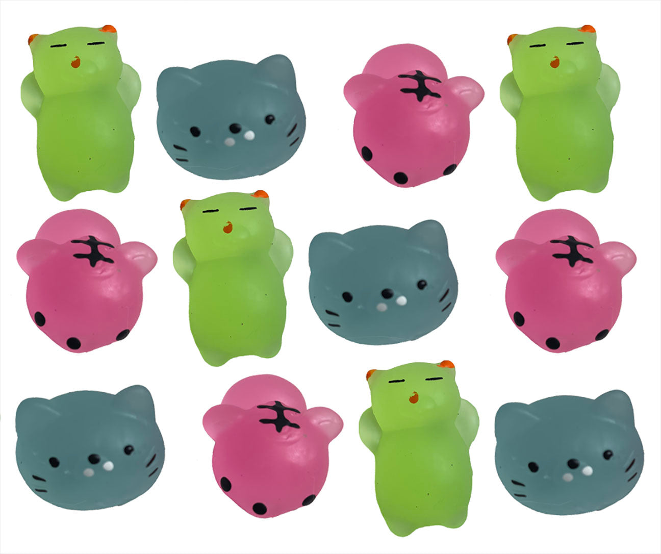 LAST CHANCE - LIMITED STOCK - SALE - Glow in the Dark Animal Mochi Squ