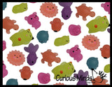 Glow in the Dark Animal Mochi Squishy  - Adorable Cute Kawaii - Individually Wrapped Toys - Sensory, Stress, Fidget Party Favor Toy Light Activated