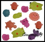 Glow in the Dark Animal Mochi Squishy  - Adorable Cute Kawaii - Individually Wrapped Toys - Sensory, Stress, Fidget Party Favor Toy Light Activated