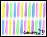 Large Glow in the Dark Pull and Pop Snap Expanding Flexible Accordion Tube Toy - Free Play - Open Ended Fidget Toy