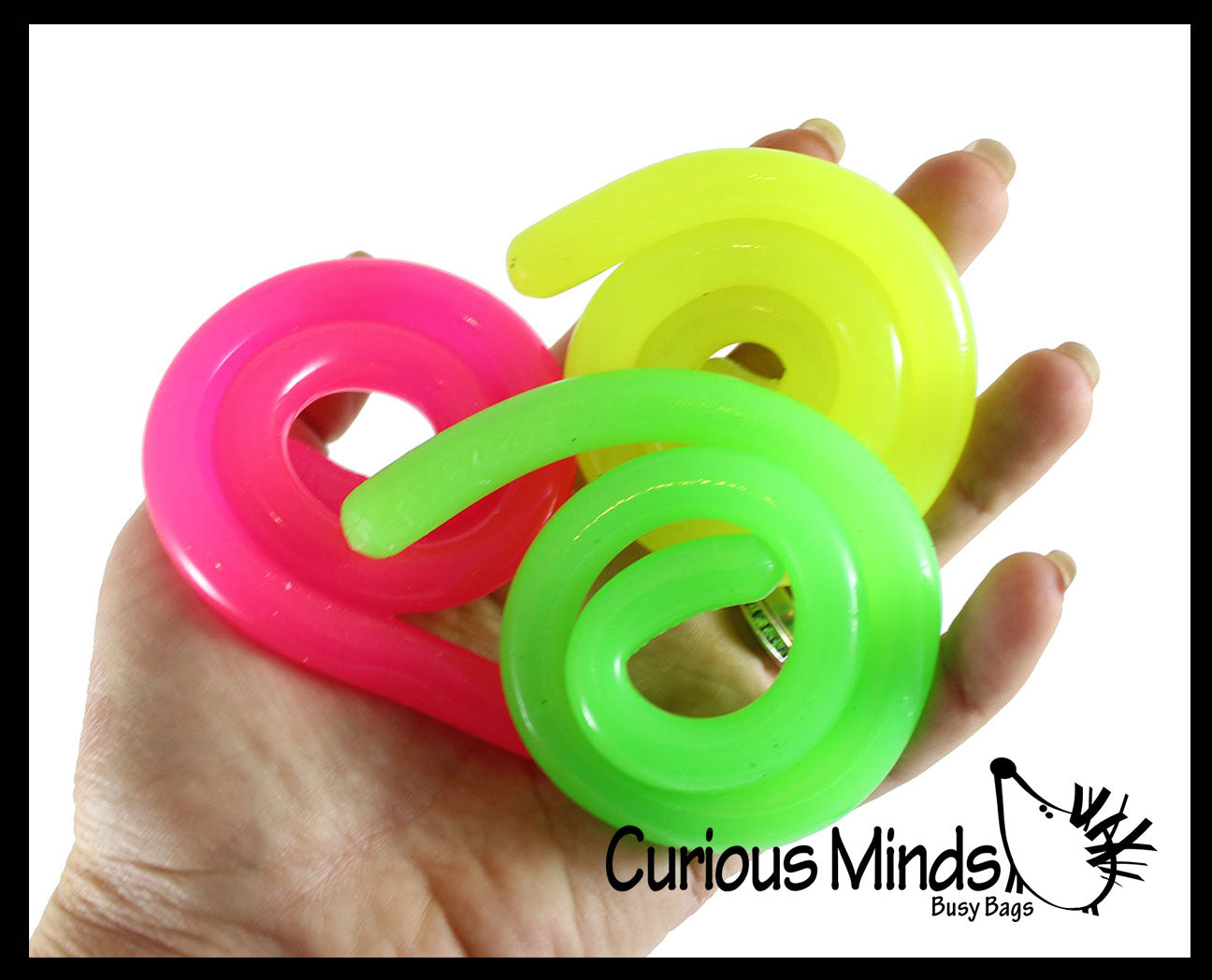 Stretch String Fidget Toy- Worm Noodle Strings Fidget Toy - 14 Long, Thick, Build Resistance for Strengthening Exercise, Pull, Stretchy, Fiddle 6