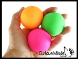 BULK - WHOLESALE - SALE - Box of 3 Soft Doh Filled 2" Stress Ball - Squishy Gooey Squish Sensory Squeeze Balls
