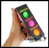 BULK - WHOLESALE - SALE - Box of 3 Soft Doh Filled 2" Stress Ball - Squishy Gooey Squish Sensory Squeeze Balls