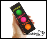 BULK - WHOLESALE - SALE - Box of 3 Soft Doh Filled 2" Stress Ball - Squishy Gooey Squish Sensory Squeeze Balls