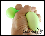 BULK -Set of 24 Balls - 1.75" Doh Filled Stress Balls - Assortment of Rainbow, Striped, Spikey - Glob Balls - Squishy Gooey Shape-able Squish Sensory Squeeze Balls