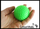 BULK - WHOLESALE - SALE - Spiky Bumpy Soft Doh Filled 2.5" Stress Ball - Squishy Gooey Shape-able Squish Sensory Squeeze Balls