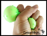 BULK - WHOLESALE - SALE - Spiky Bumpy Soft Doh Filled 2.5" Stress Ball - Squishy Gooey Shape-able Squish Sensory Squeeze Balls