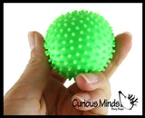 BULK - WHOLESALE - SALE - Spiky Bumpy Soft Doh Filled 2.5" Stress Ball - Squishy Gooey Shape-able Squish Sensory Squeeze Balls