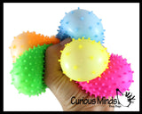 BULK - WHOLESALE - SALE - Spiky Bumpy Soft Doh Filled 2.5" Stress Ball - Squishy Gooey Shape-able Squish Sensory Squeeze Balls