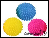 BULK - WHOLESALE - SALE - Spiky Bumpy Soft Doh Filled 2.5" Stress Ball - Squishy Gooey Shape-able Squish Sensory Squeeze Balls