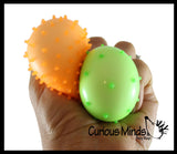 BULK - WHOLESALE - SALE - Spiky Bumpy Soft Doh Filled 2.5" Stress Ball - Squishy Gooey Shape-able Squish Sensory Squeeze Balls