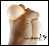 BULK - WHOLESALE - SALE - Spiky Bumpy Soft Doh Filled 2.5" Stress Ball - Squishy Gooey Shape-able Squish Sensory Squeeze Balls