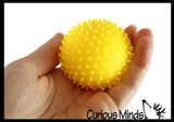 BULK - WHOLESALE - SALE - Spiky Bumpy Soft Doh Filled 2.5" Stress Ball - Squishy Gooey Shape-able Squish Sensory Squeeze Balls