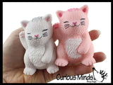 Cat Soft Cream Doh Filled Stress Ball - Squishy Gooey Squish Sensory Squeeze Balls - Kitty Kitten Lover Gift