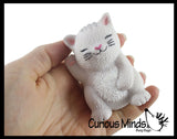 Cat Soft Cream Doh Filled Stress Ball - Squishy Gooey Squish Sensory Squeeze Balls - Kitty Kitten Lover Gift