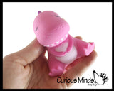 Dinosaur Soft Cream Doh Filled Stress Ball - Squishy Gooey Squish Sensory Squeeze Balls - Dino Lover Gift