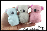 Koala Soft Cream Doh Filled Stress Ball - Squishy Gooey Squish Sensory Squeeze Balls -  Koala Bear Lover Gift