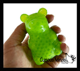 LAST CHANCE - LIMITED STOCK - Water Bead Filled Gummy Bear Squishy Animals Cute Individually Wrapped Toys - Sensory, Stress, Fidget Party Favor Toy