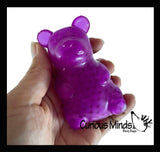 LAST CHANCE - LIMITED STOCK - Water Bead Filled Gummy Bear Squishy Animals Cute Individually Wrapped Toys - Sensory, Stress, Fidget Party Favor Toy