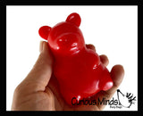 LAST CHANCE - LIMITED STOCK - Water Bead Filled Gummy Bear Squishy Animals Cute Individually Wrapped Toys - Sensory, Stress, Fidget Party Favor Toy