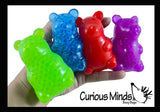 LAST CHANCE - LIMITED STOCK - Water Bead Filled Gummy Bear Squishy Animals Cute Individually Wrapped Toys - Sensory, Stress, Fidget Party Favor Toy