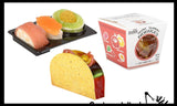 Set of 3 Gummy Candy - Taco / Sushi / Take Out Chinese Noodles - Cute and Unique Food
