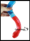 Jumbo Gummy Worm - Large Squishy Sensory Gooey Fidget Toy - Realistic - Looks Like the Candy - But Not Edible