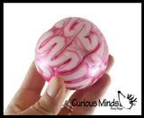 Gross Gurgling Guts Brain or Eye Stress Ball - Swishing Blood Body Parts - Unique Noisy Anatomy