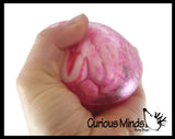 Gross Gurgling Guts Brain or Eye Stress Ball - Swishing Blood Body Parts - Unique Noisy Anatomy