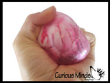 Gross Gurgling Guts Brain or Eye Stress Ball - Swishing Blood Body Parts - Unique Noisy Anatomy