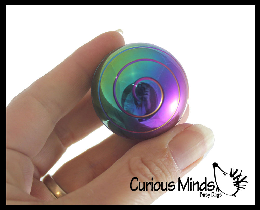 Spinning Gyroscope Fidget Desk Toy - Spiral Mesmerizing Unique - Hypnotic Fun to Watch Hypnotizing