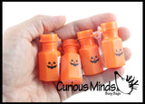 Halloween Bubble Bottles - Mini Jack o Lantern Pumpkin Bubbles for Trick or Treat - Party Favors