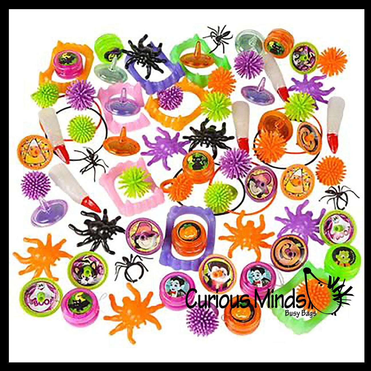 BULK 50 Piece Halloween Toy Assortment - Small Toys for Trick or Treat