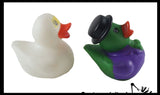 Costume Ducks -  Halloween Theme Rubber Duckies - Spooky Duck for Party or Trick or Treat